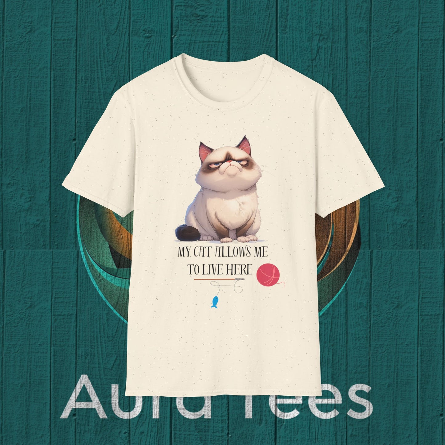 my cat allows me tee