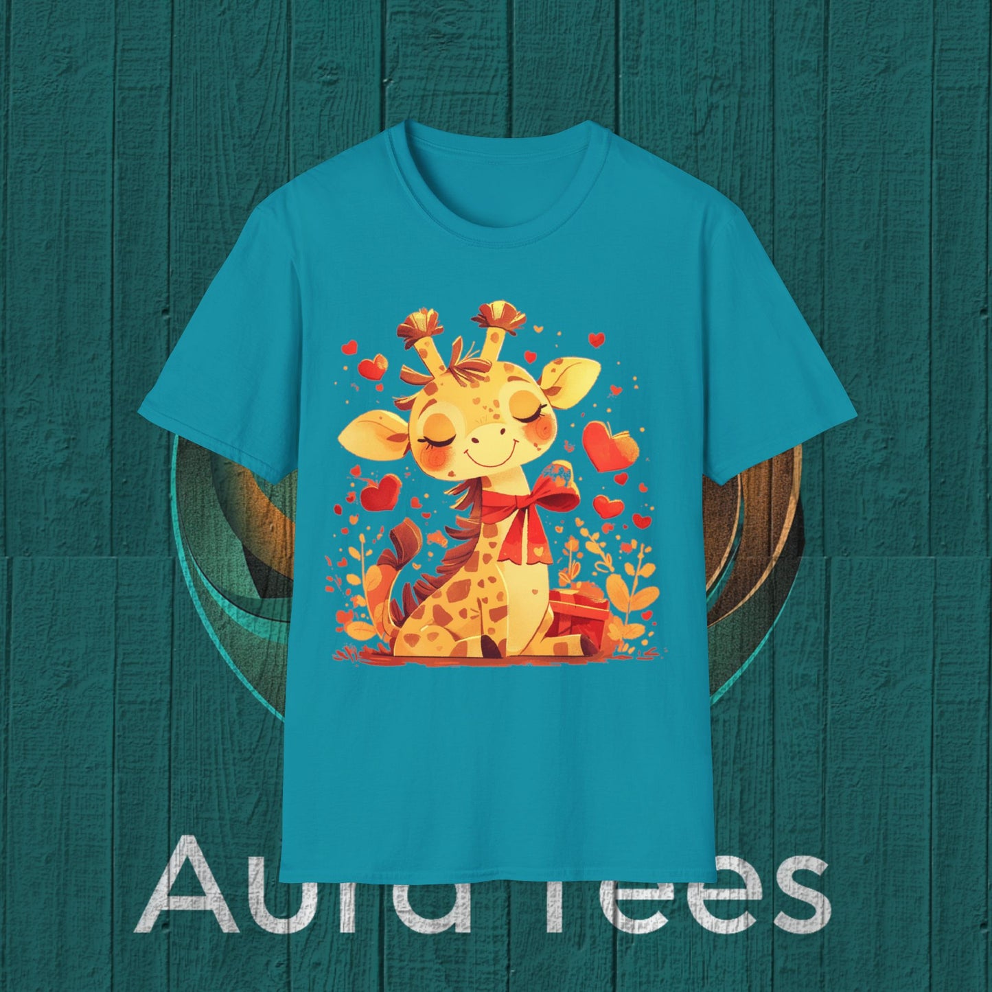 kiddie giraffe graphic tee