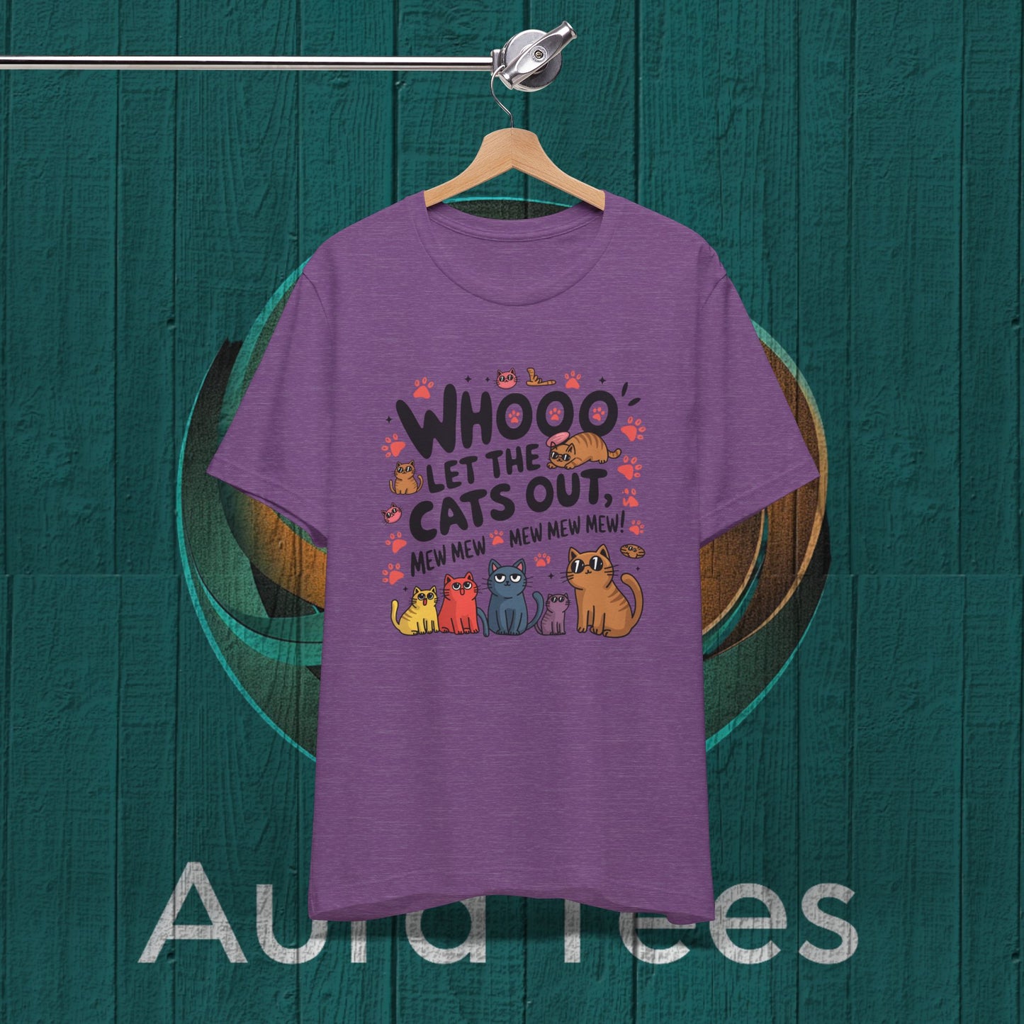 who let the cats out spoof tee