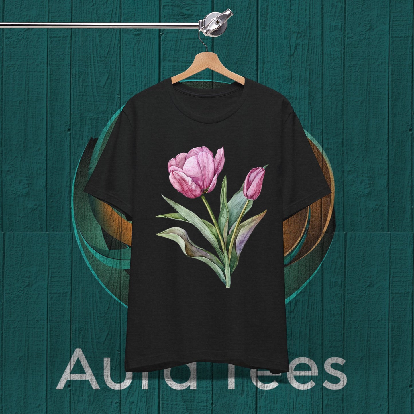 watercolor tulip tee