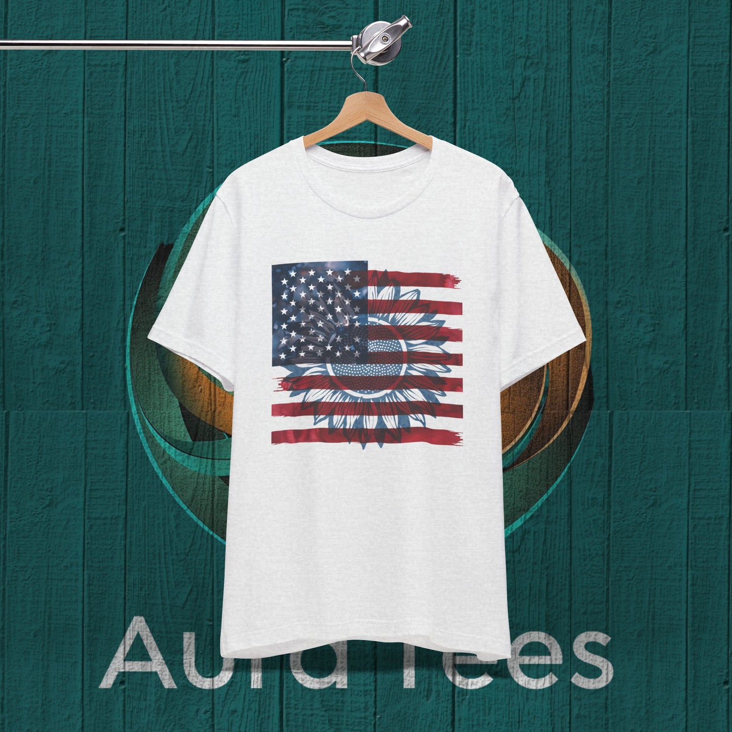 sunflower American flag tee
