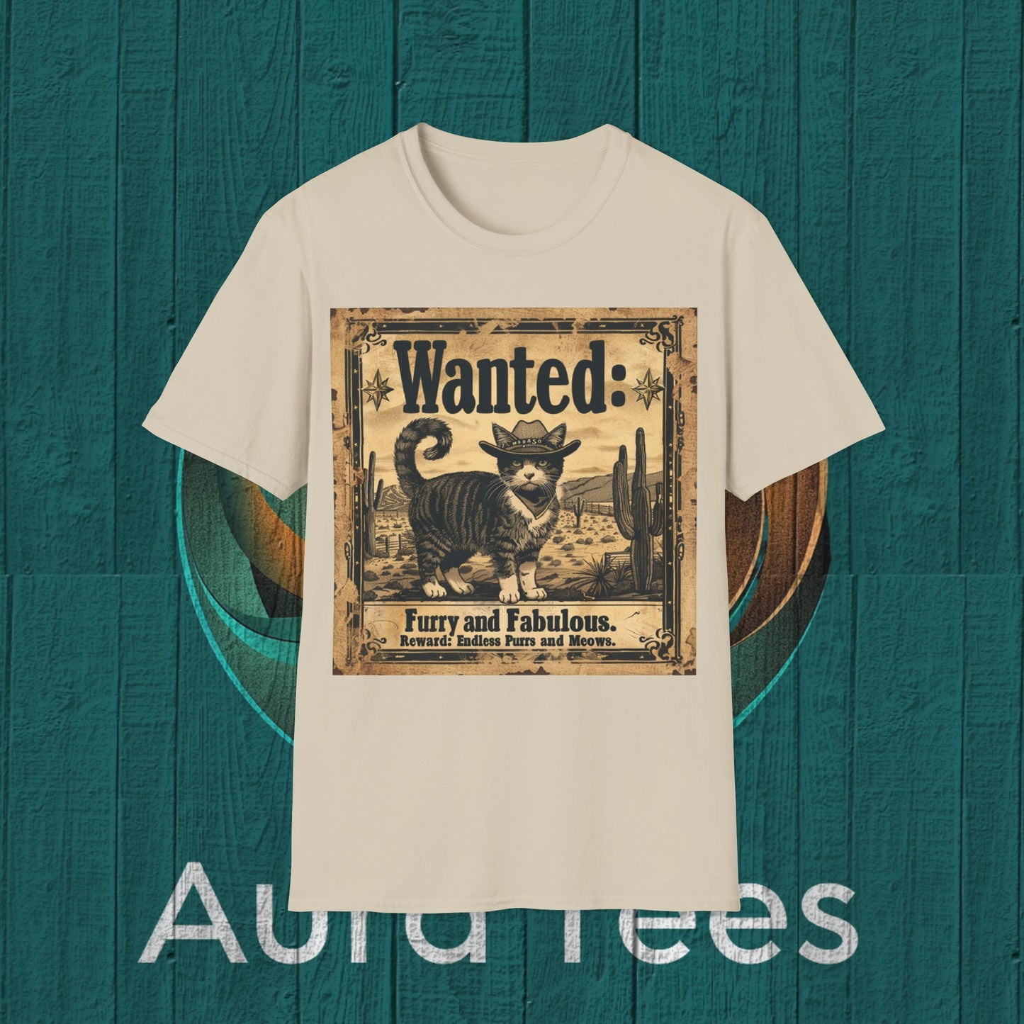 vintage kitty "wanted" poster tee