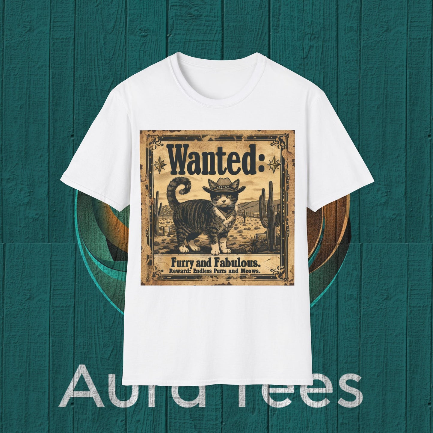 vintage kitty "wanted" poster tee
