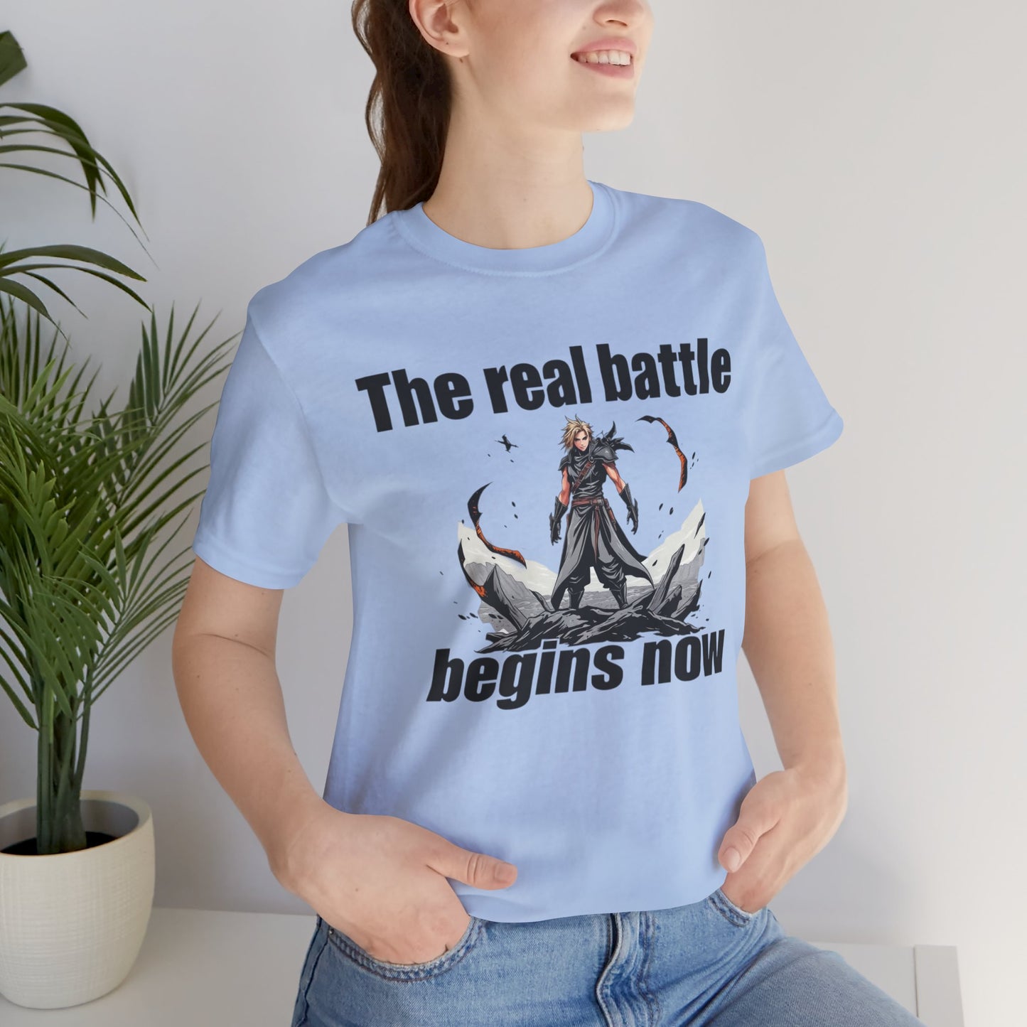 Comic style Now the real battle tee