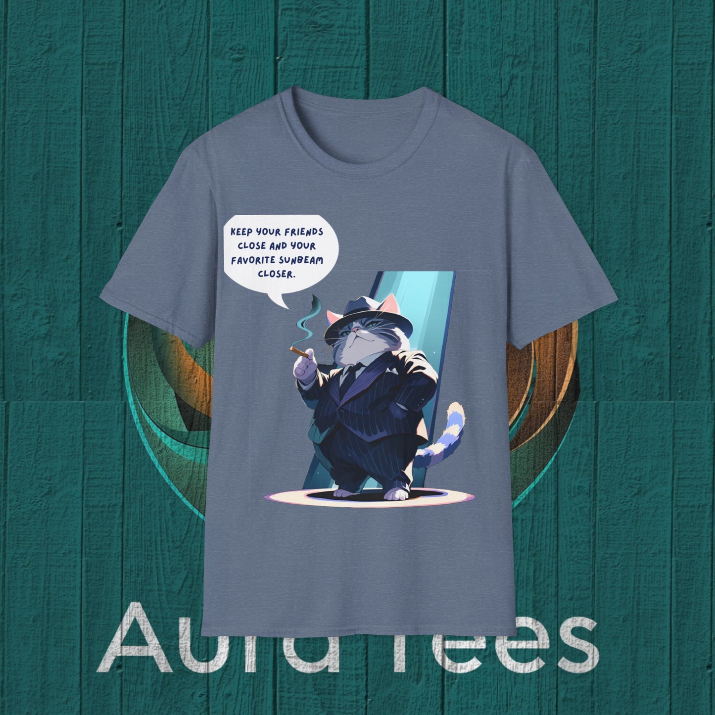 cat mafioso sunbeam tee