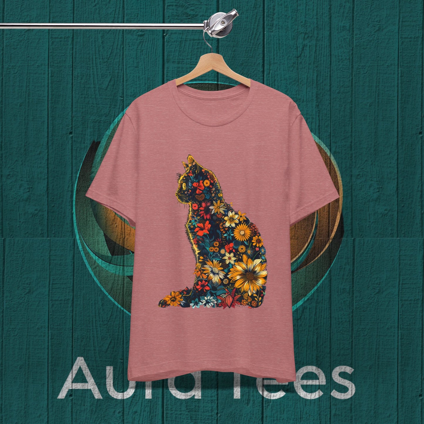 flower cat tee