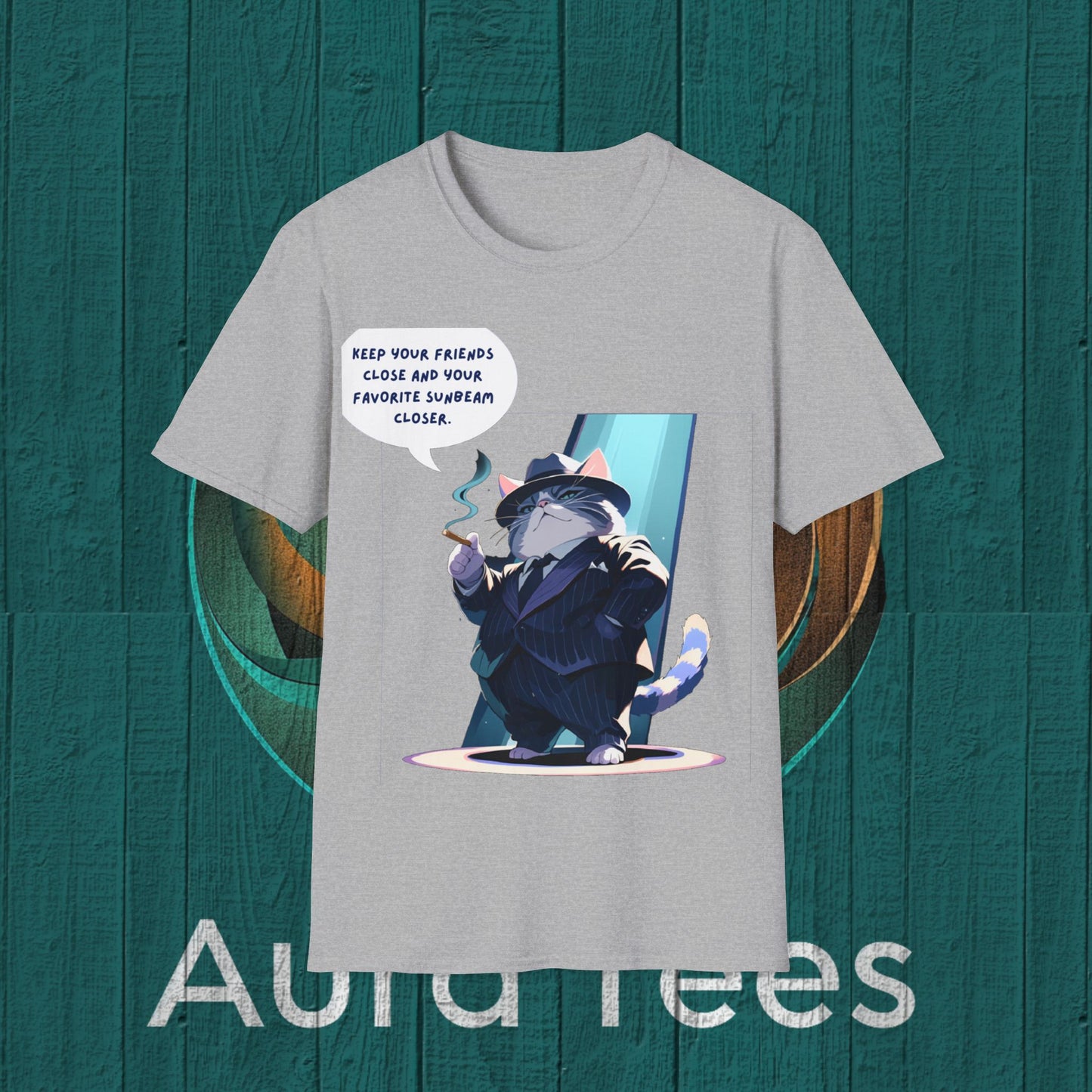cat mafioso sunbeam tee