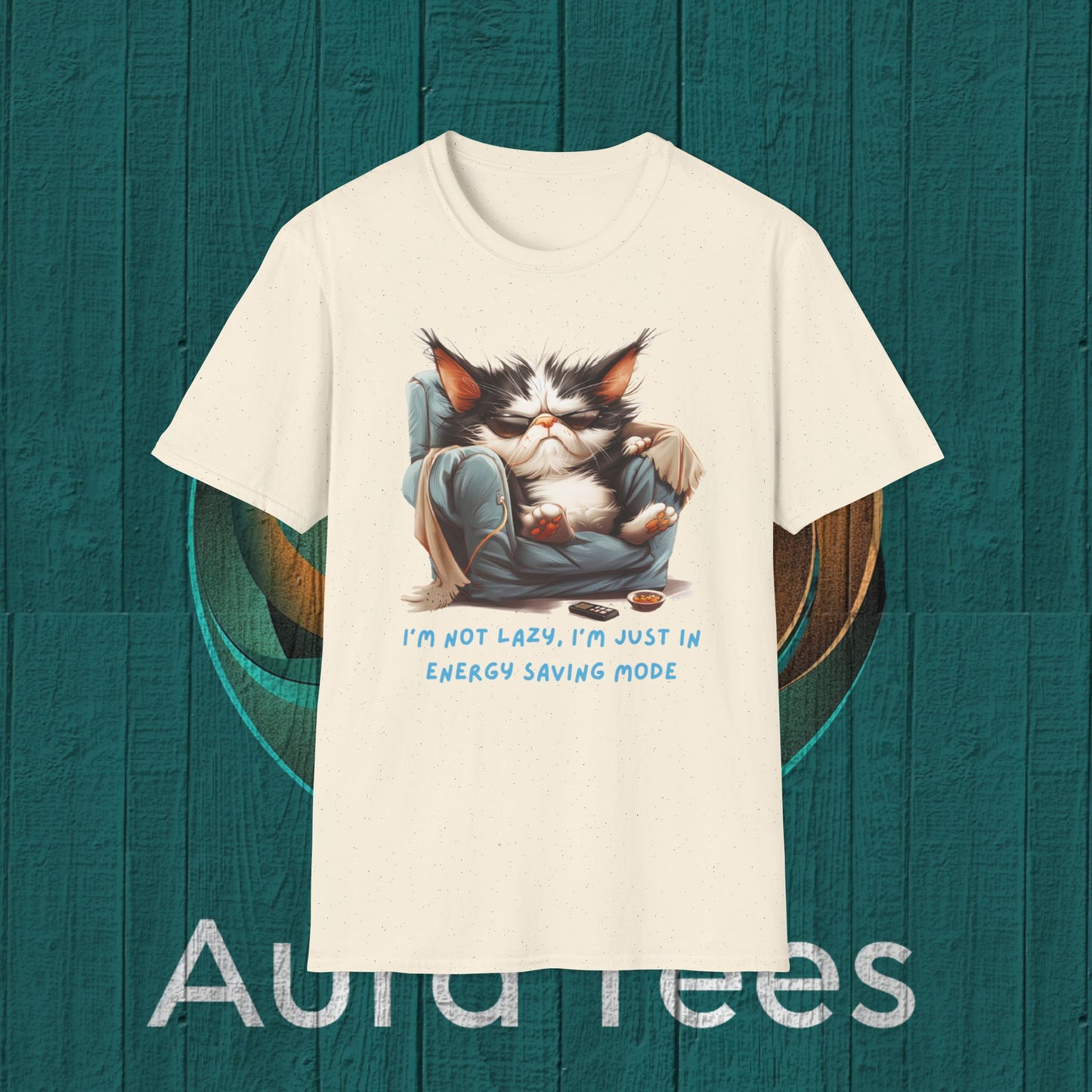 lazy cat tee