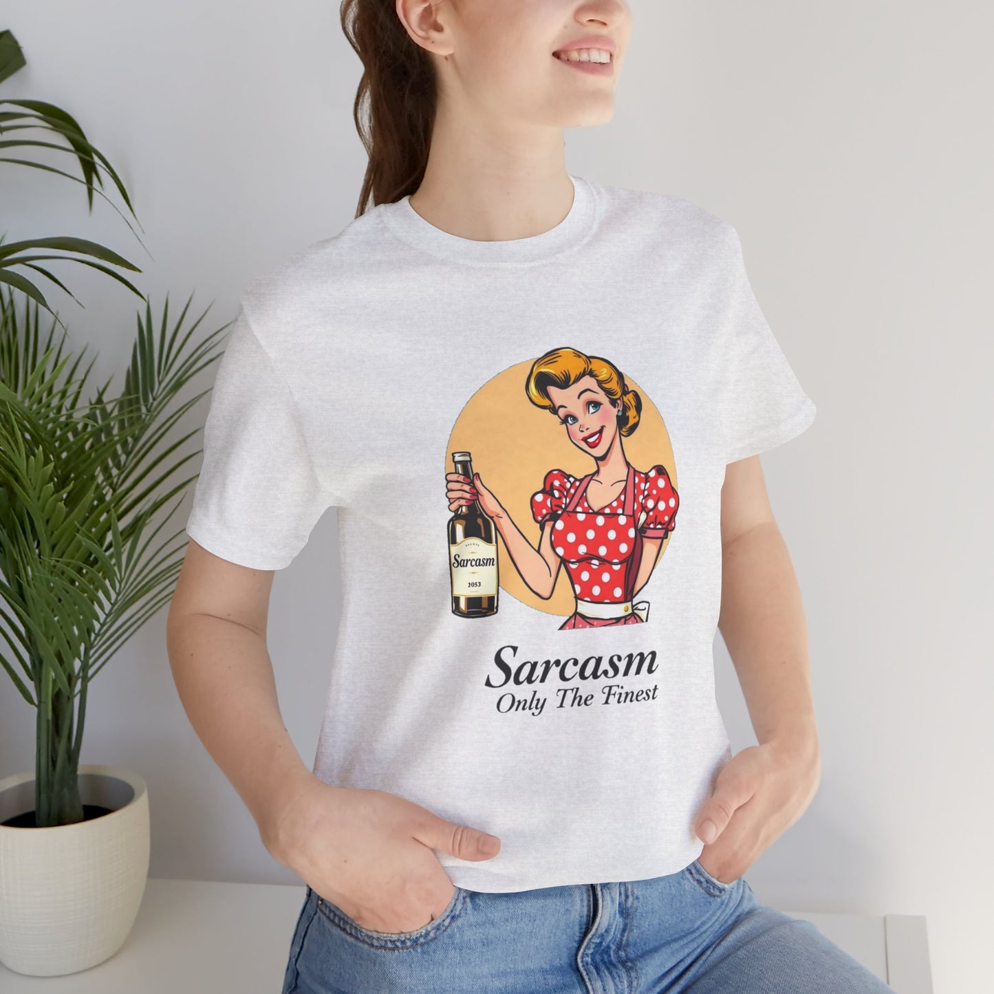 retro housewife sarcasm tee