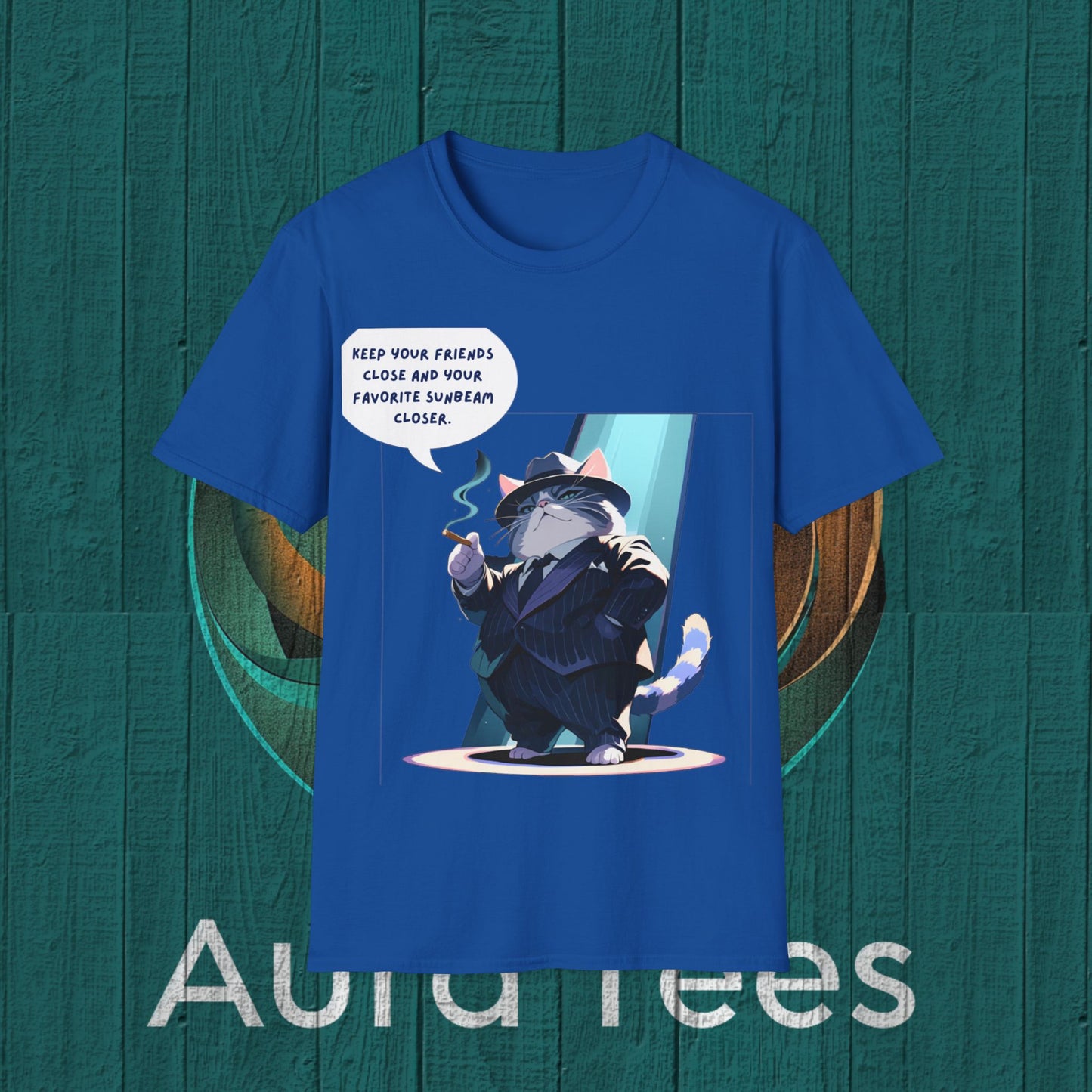cat mafioso sunbeam tee
