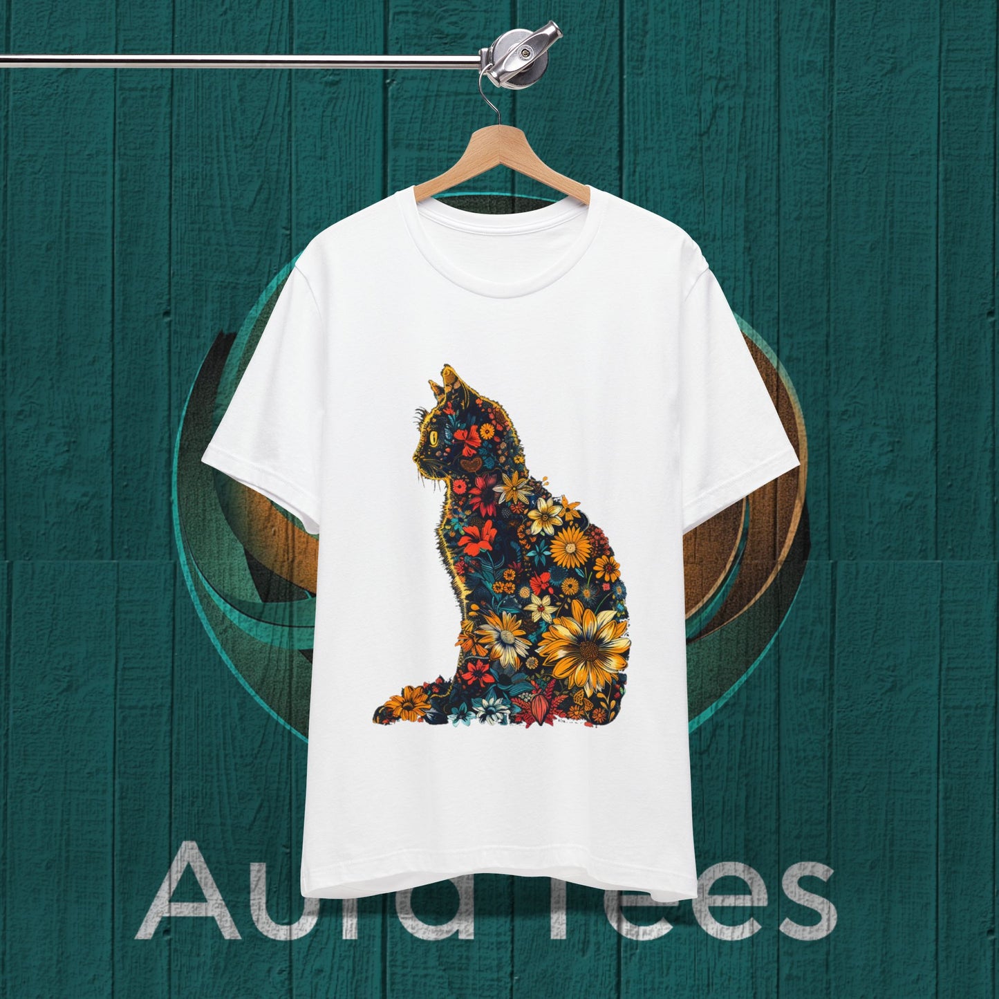 flower cat tee