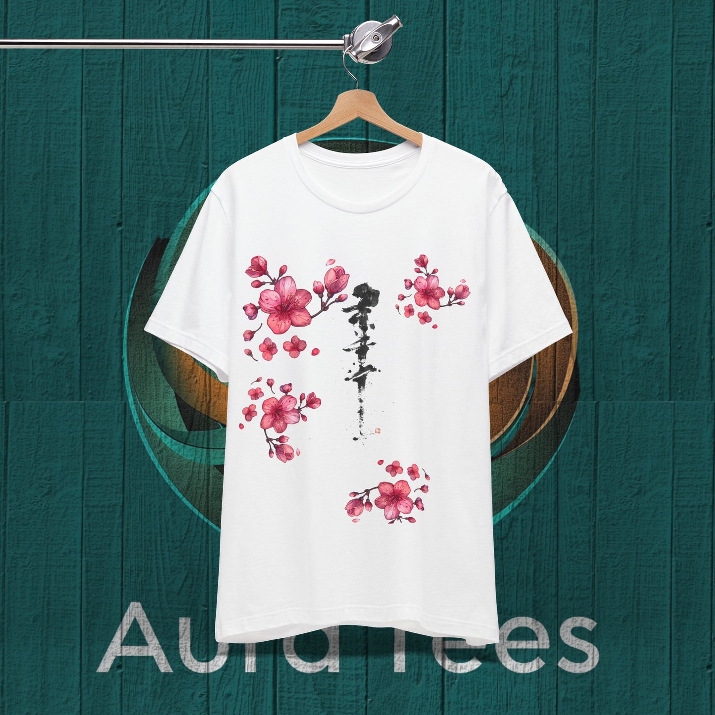 Graphic calligraphy blossom tee