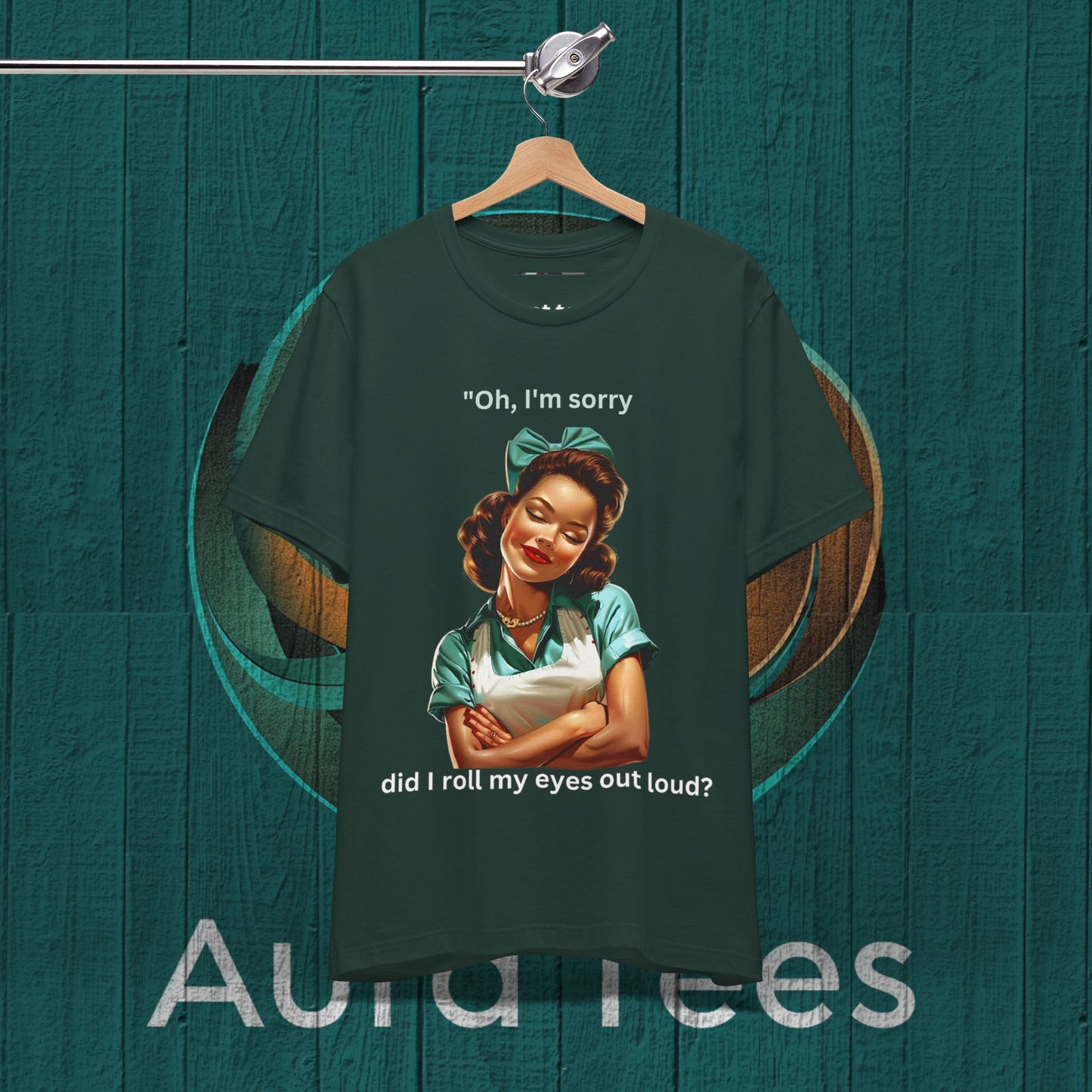 retro sarcastic house wife light print tee