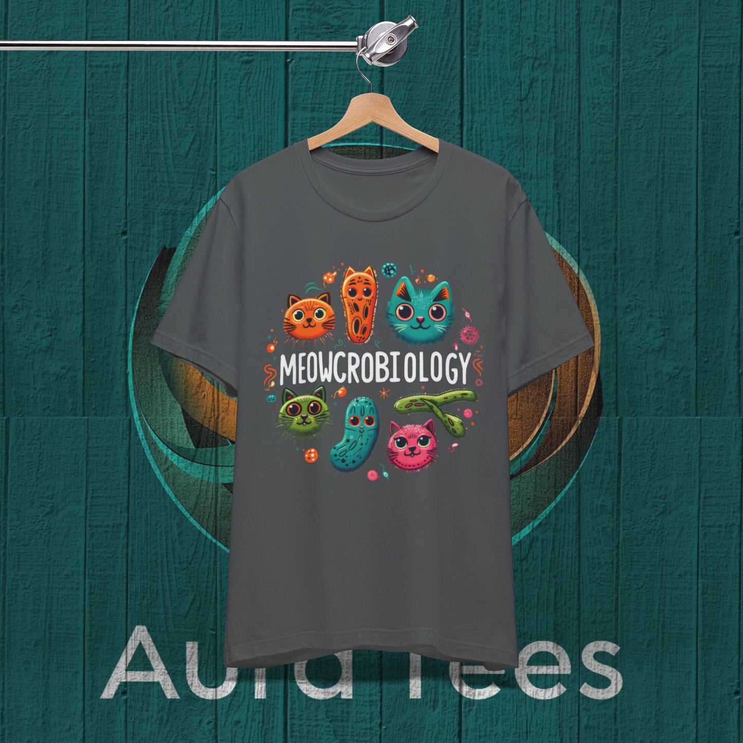 meowcrobiology cat pun tee