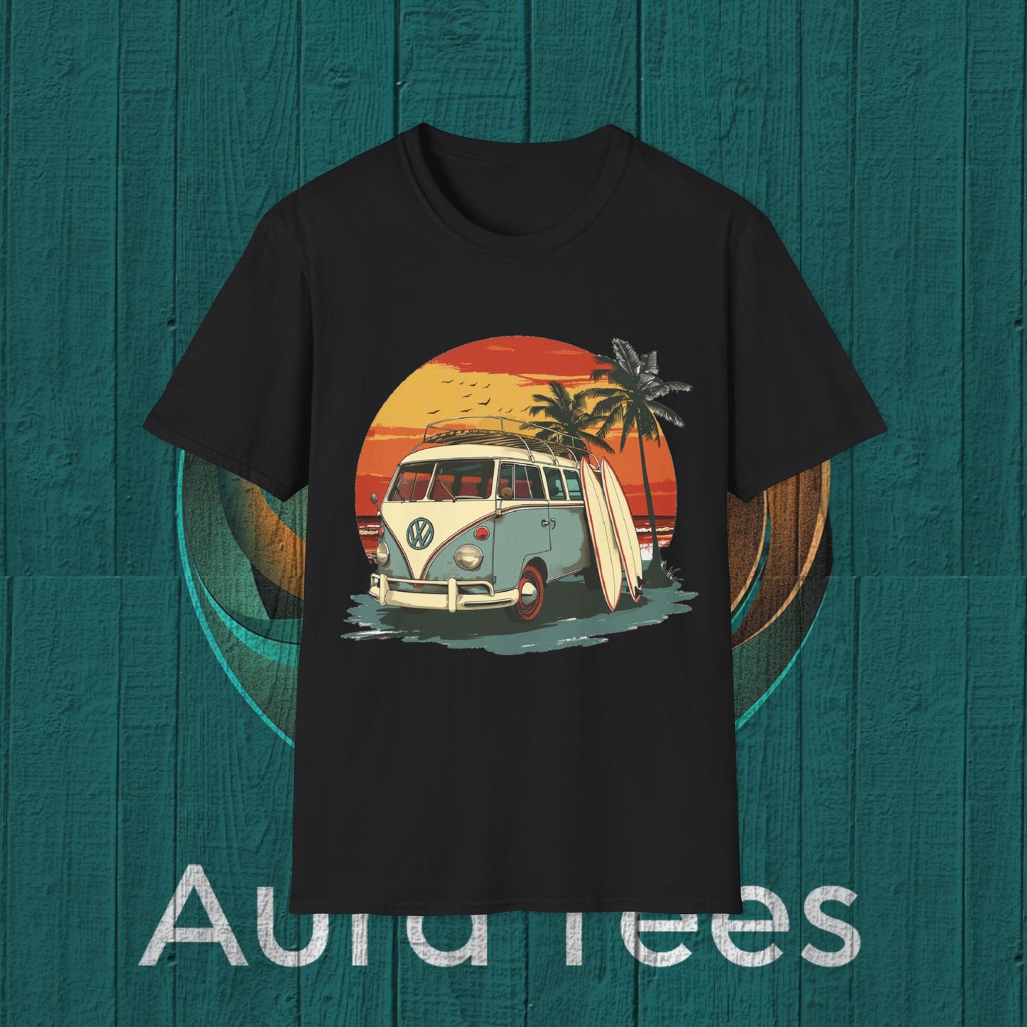 vintage retro vw surf tee