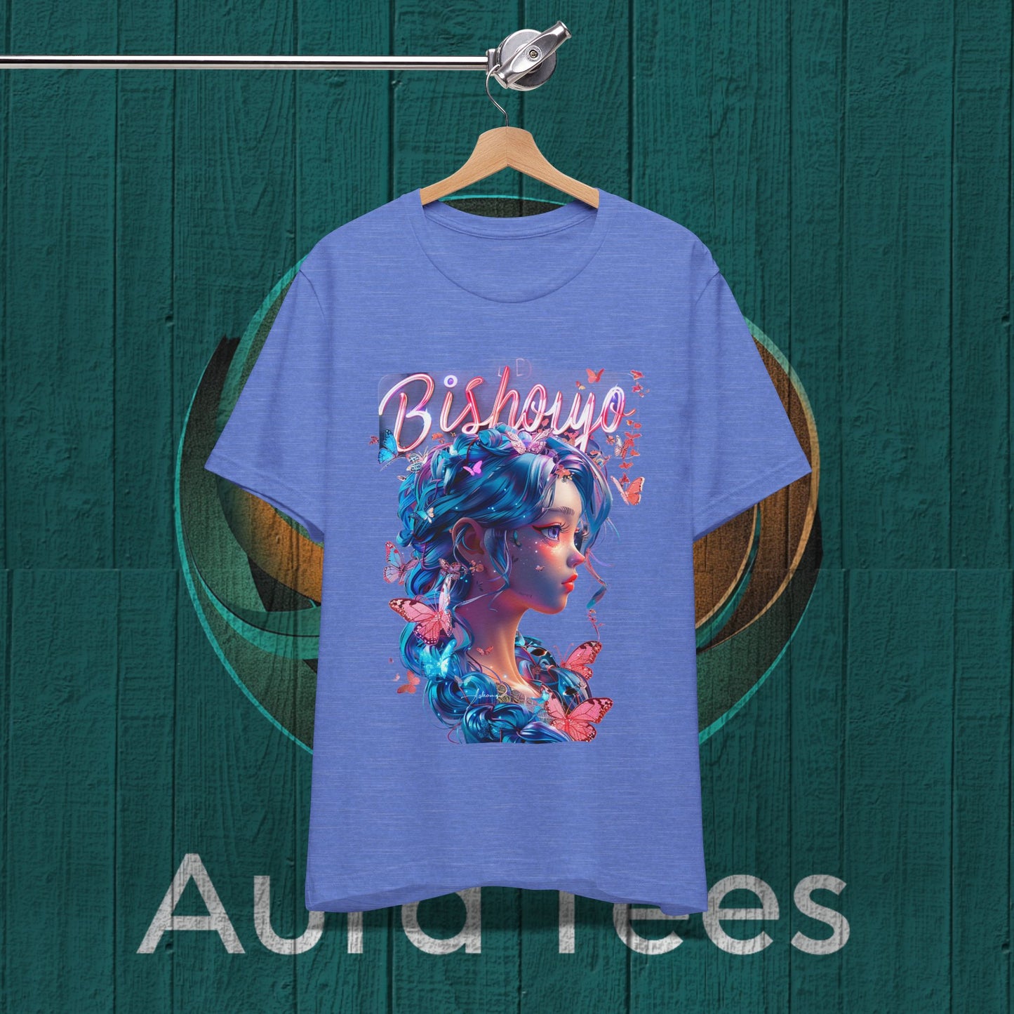 bishoujo butterfly blue tee