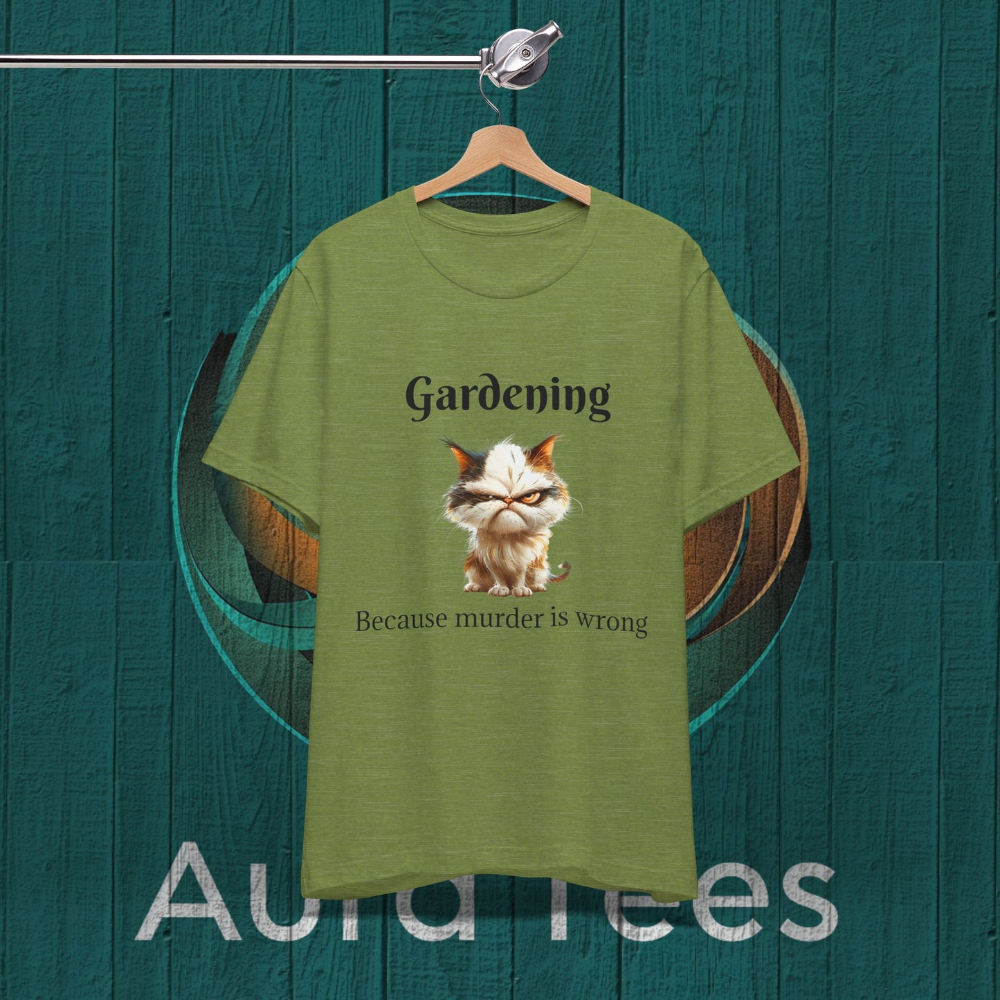 grumpy cat murder gardening tee