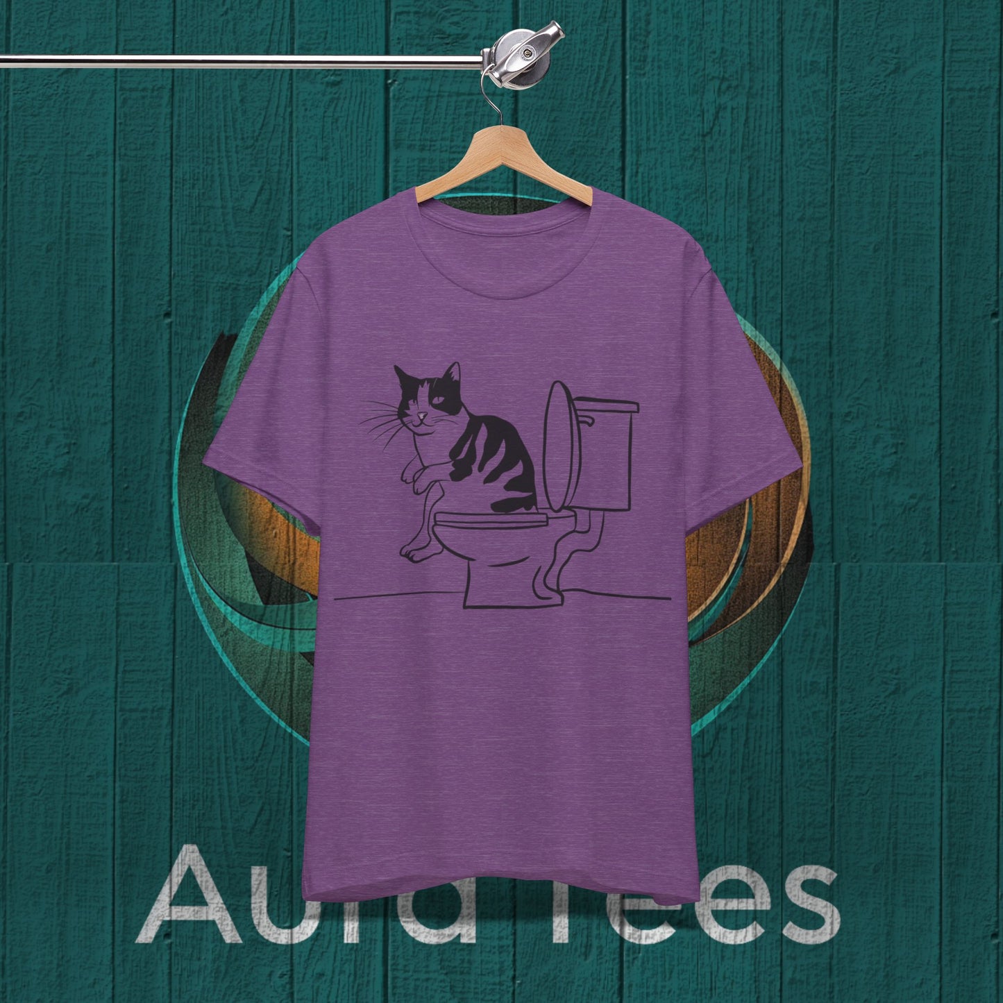 cat on the John tee