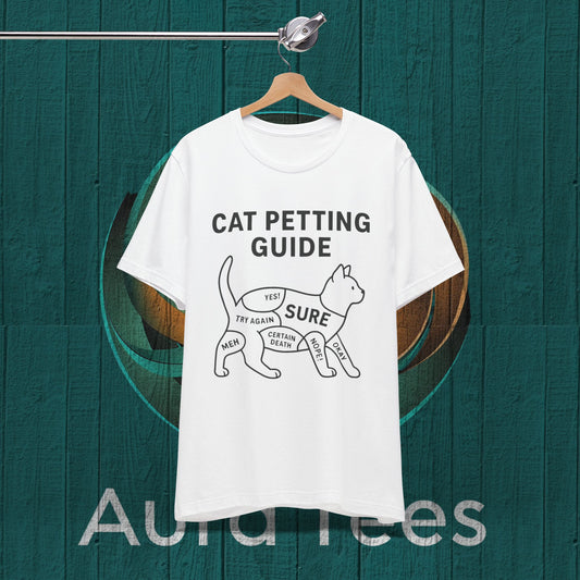 cat petting guide tee
