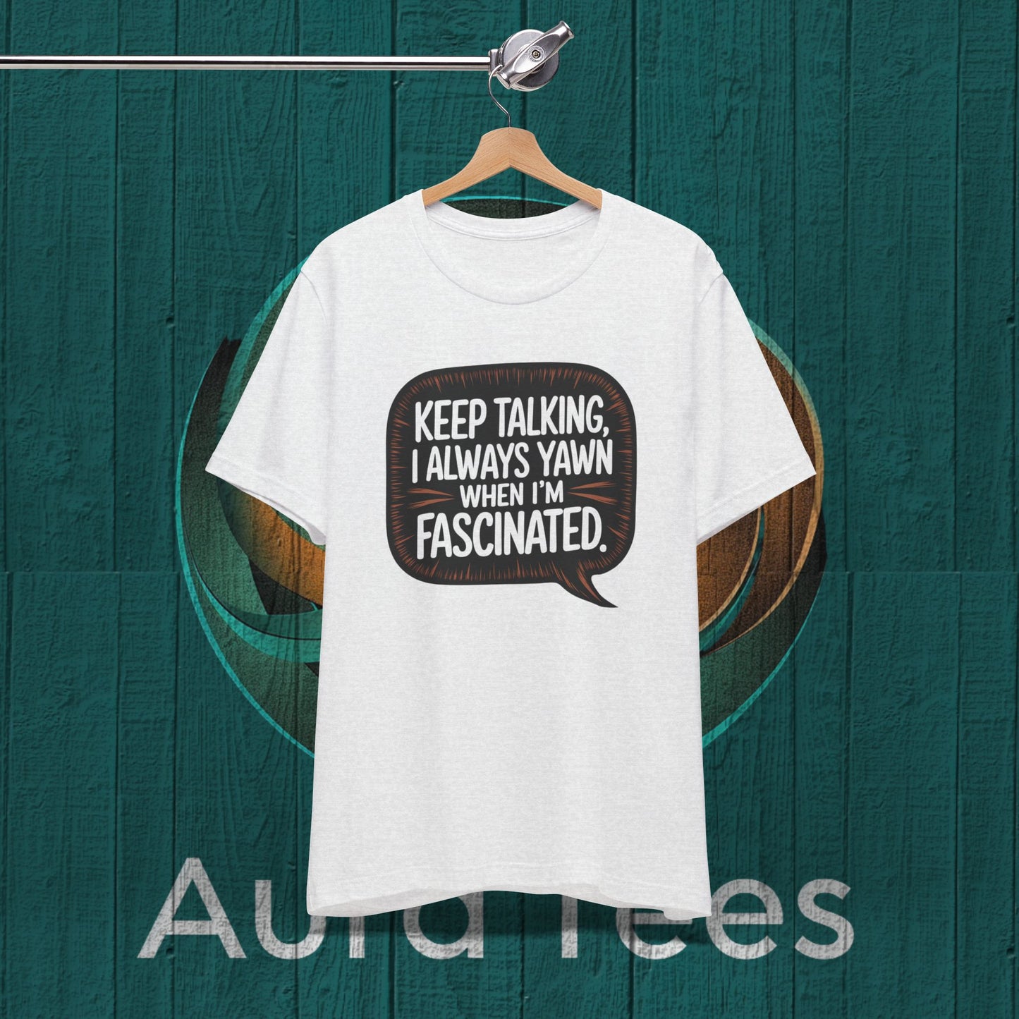 yawn sarcasm speech bubble tee
