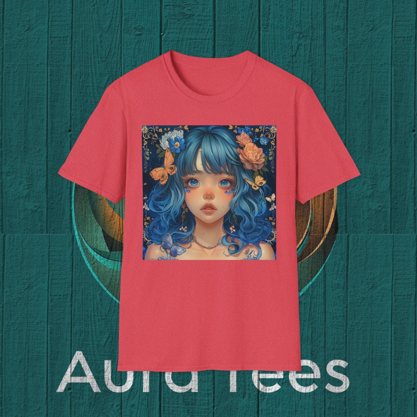 blue hair bishoujo beauty tee
