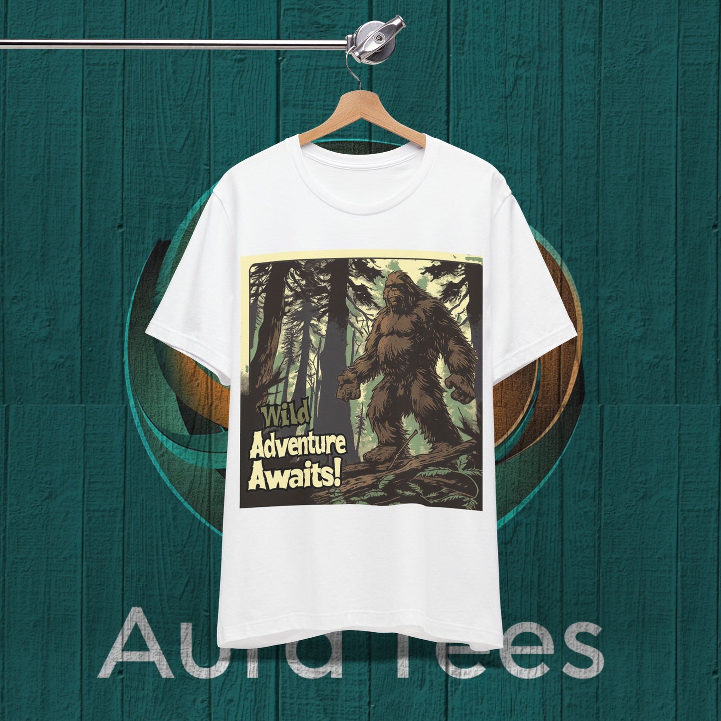 wild adventure awaits vintage poster sasquatch tee