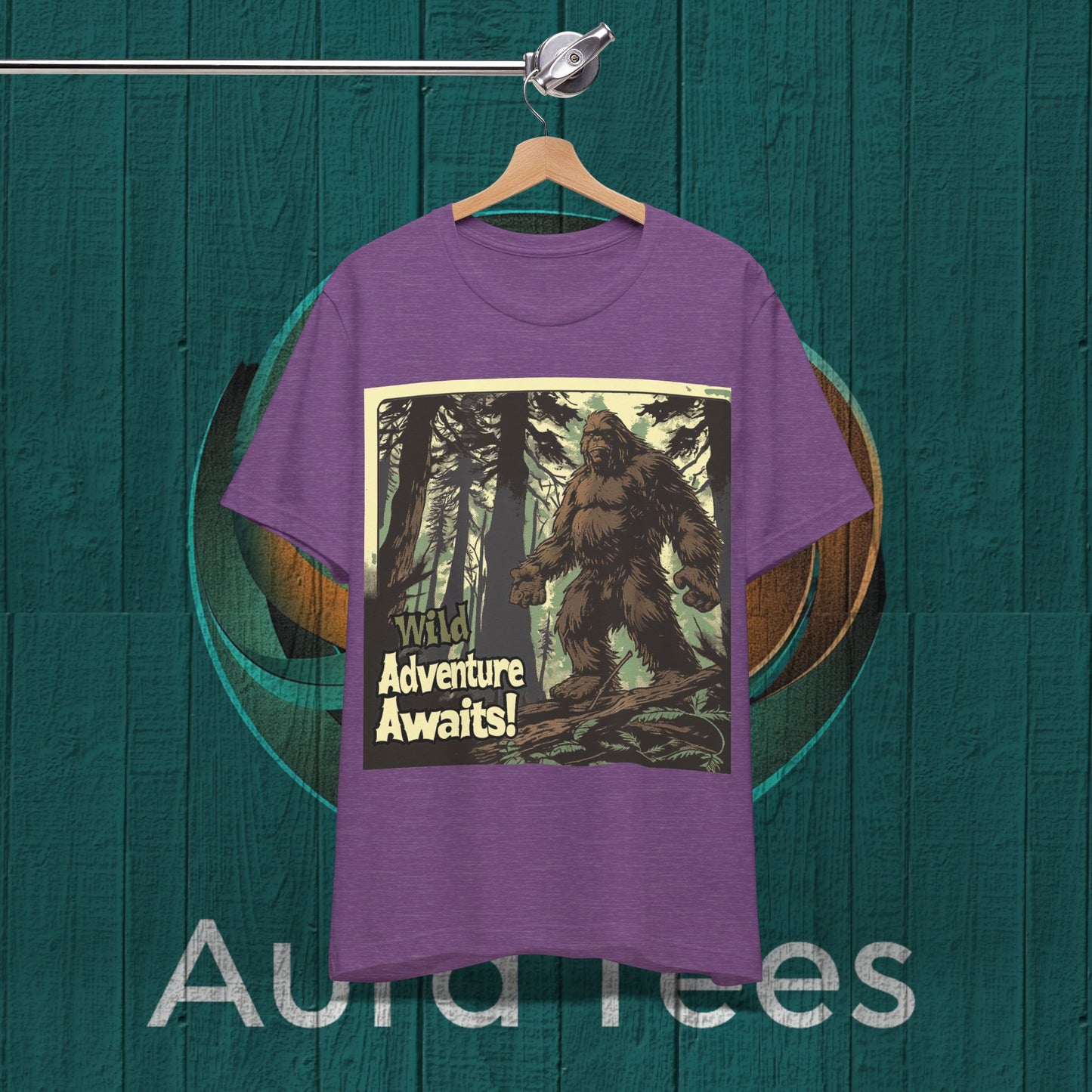wild adventure awaits vintage poster sasquatch tee