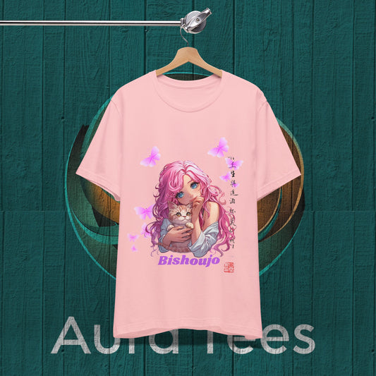 pink bishoujo kitten tee