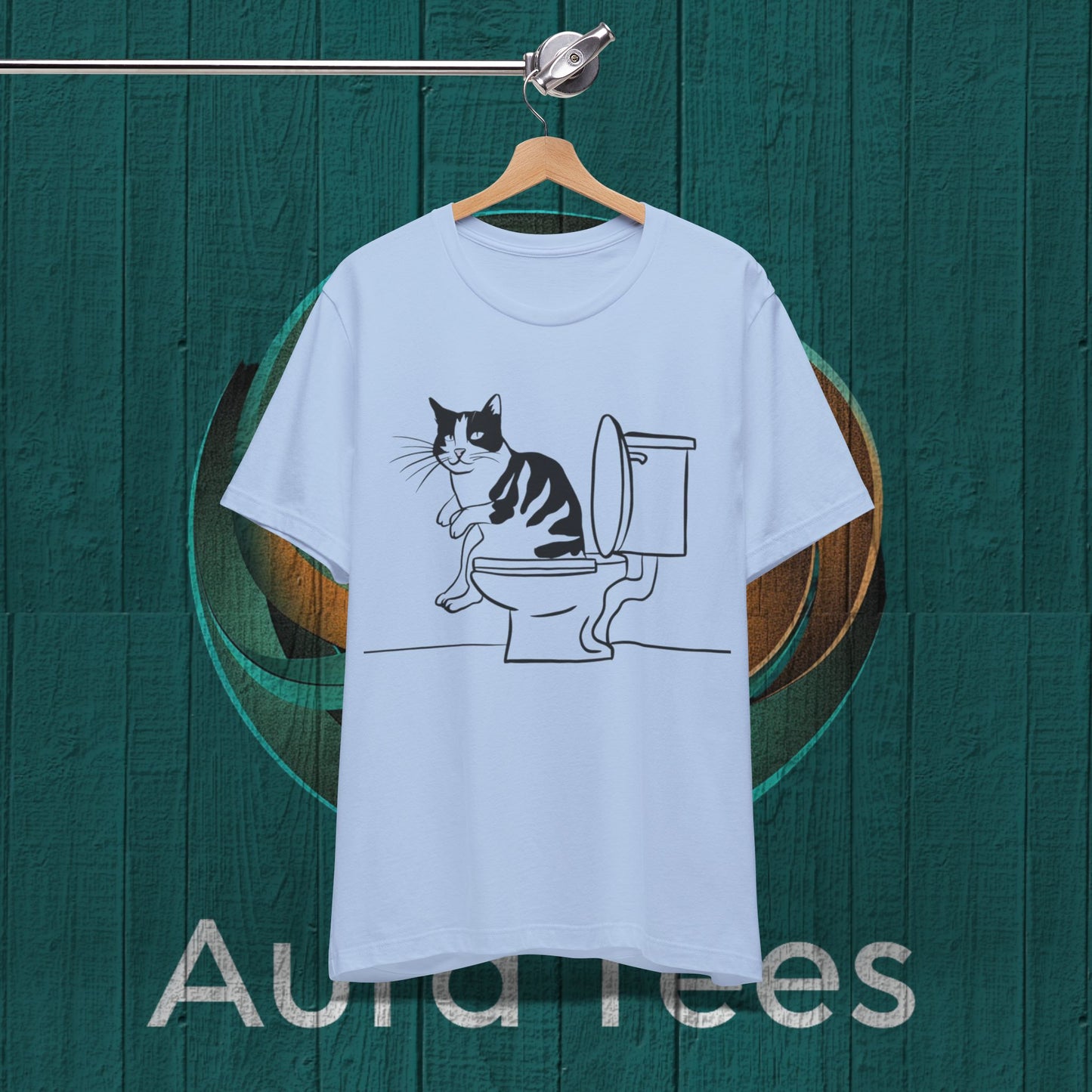 cat on the John tee