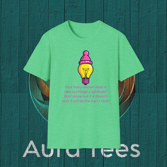 feminism light bulb tee
