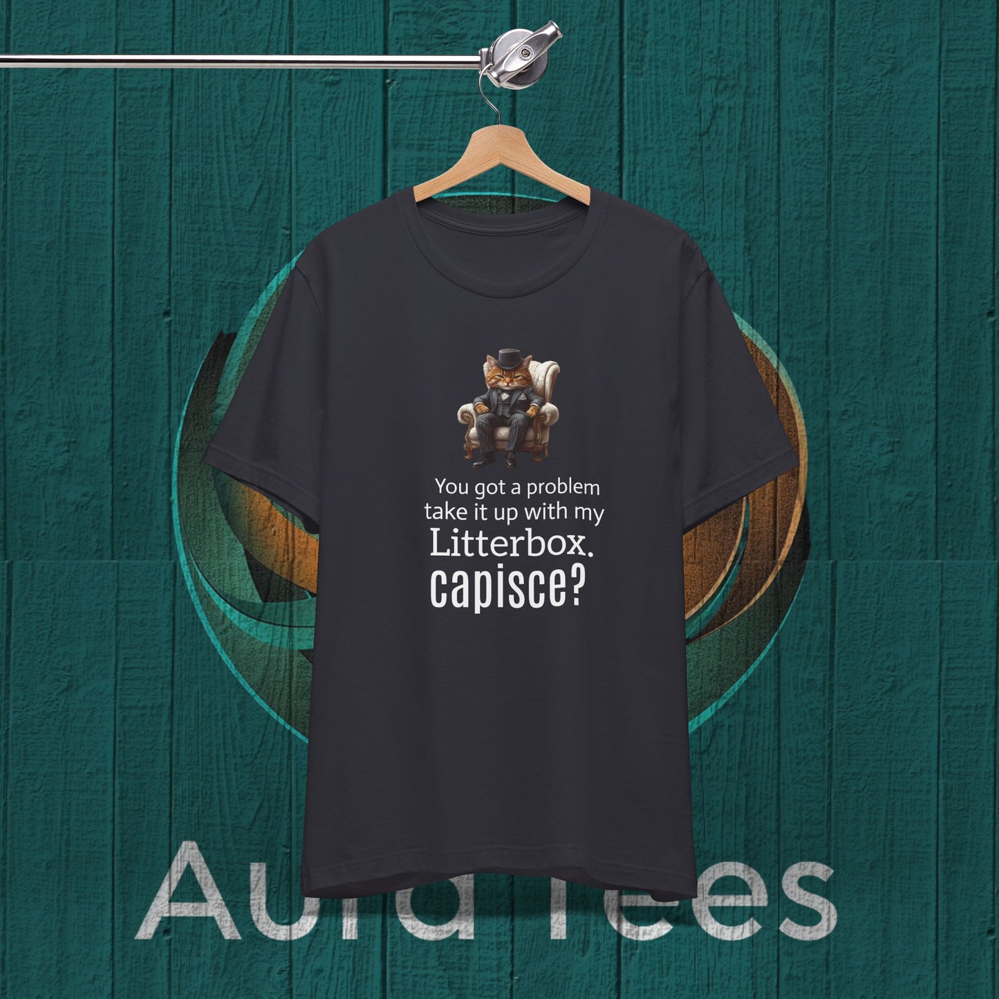 cat mafioso litter box tee