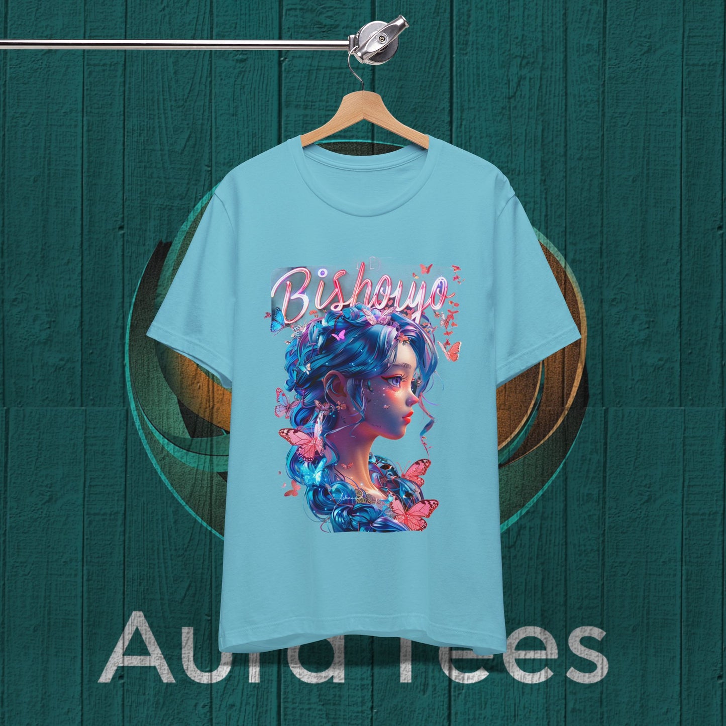 bishoujo butterfly blue tee