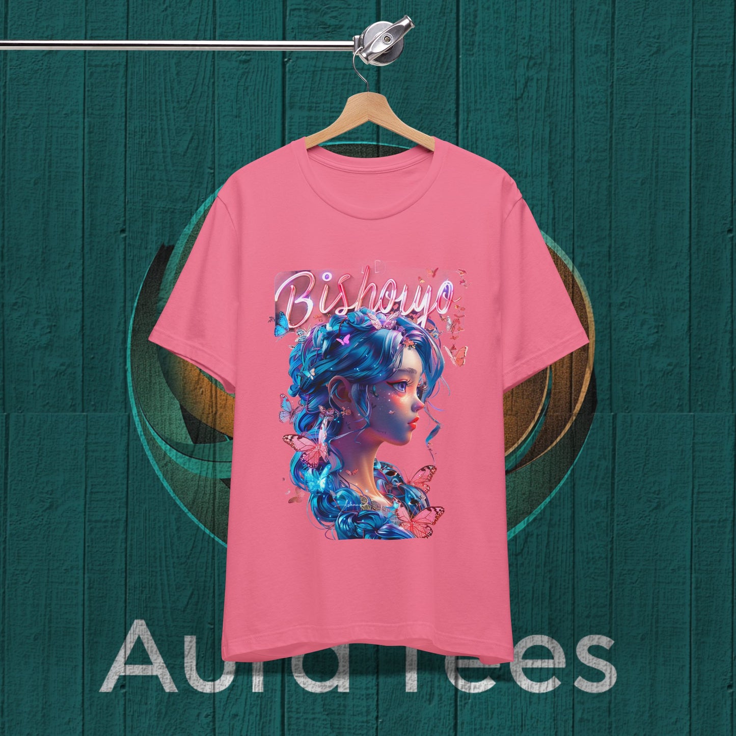 bishoujo butterfly blue tee