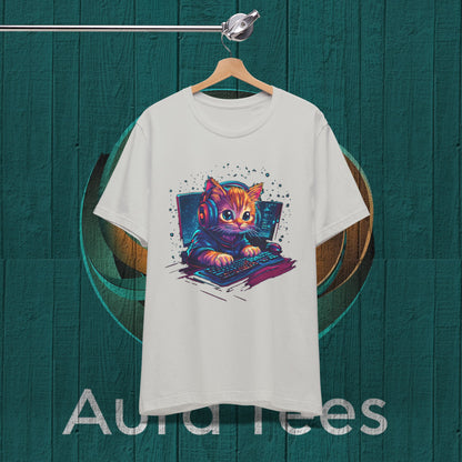 Cat gamer tee