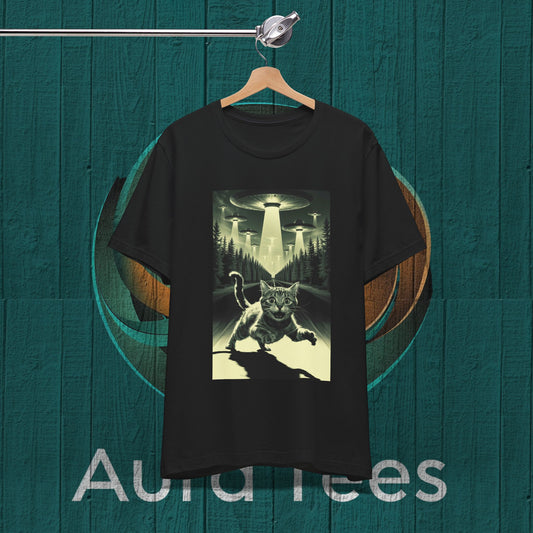 cat ufo invasion tee