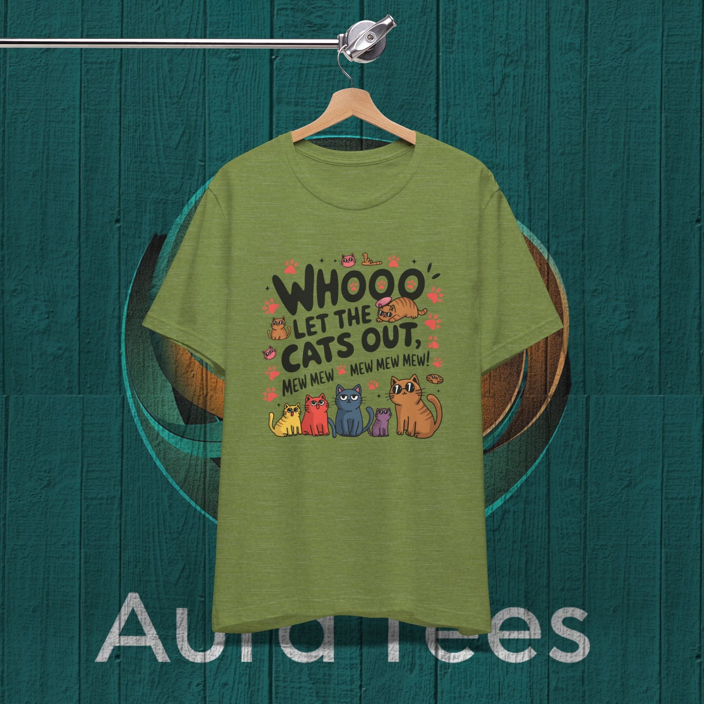 who let the cats out spoof tee