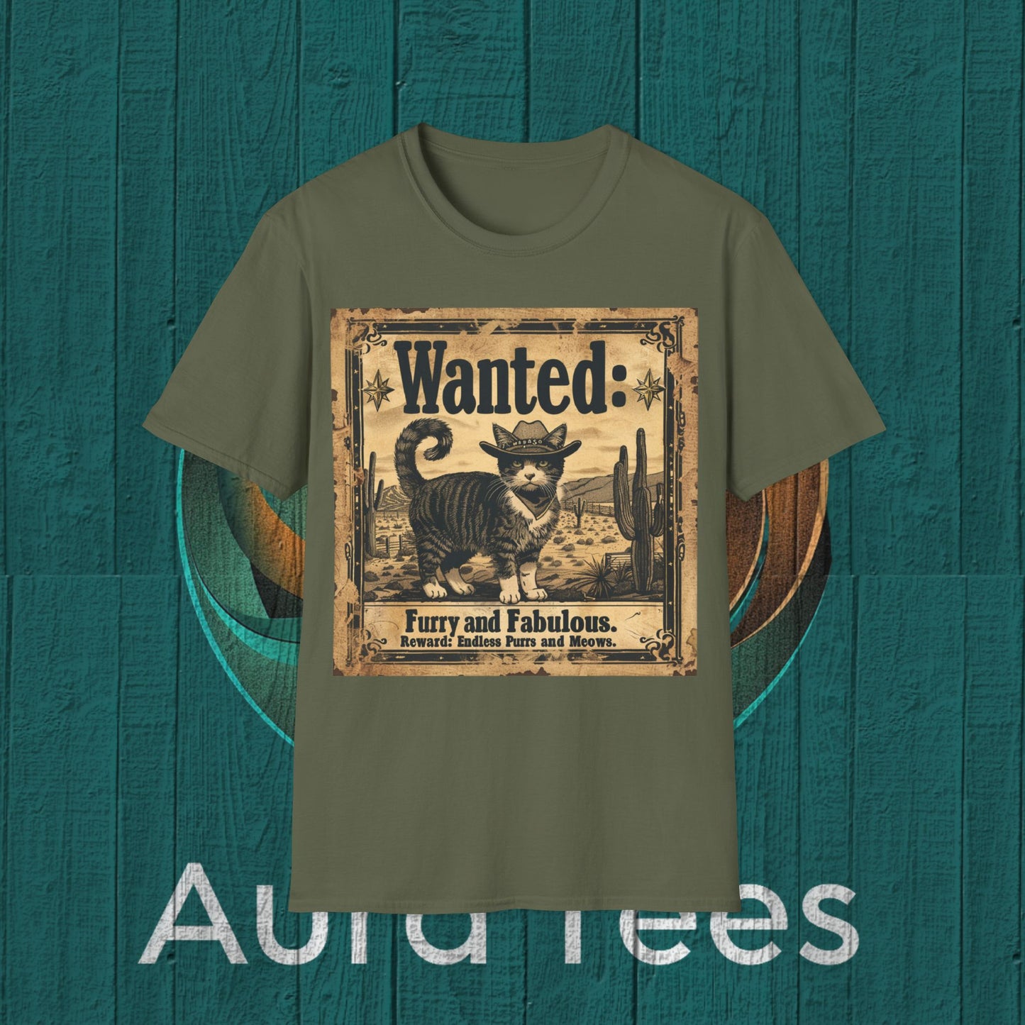 vintage kitty "wanted" poster tee