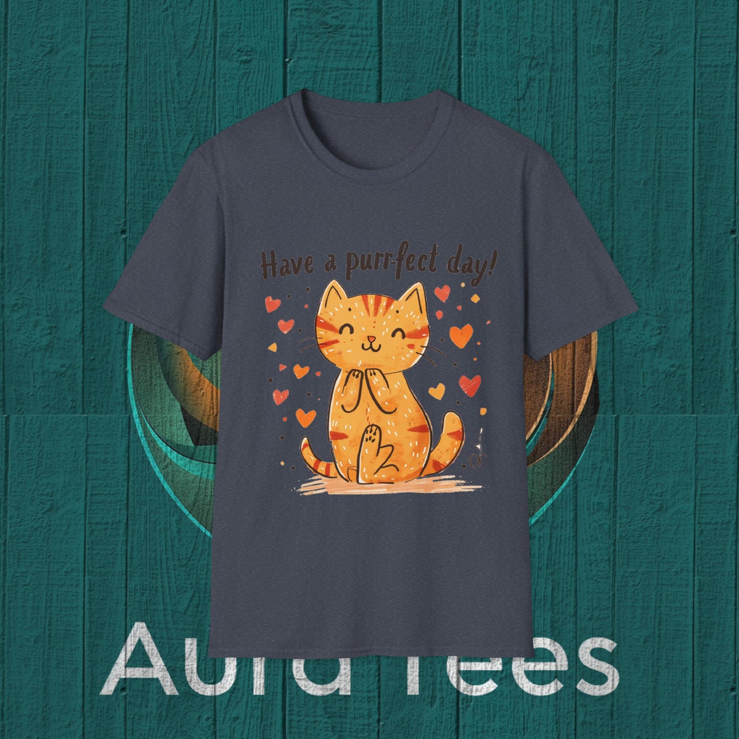 purrfect day cat tee