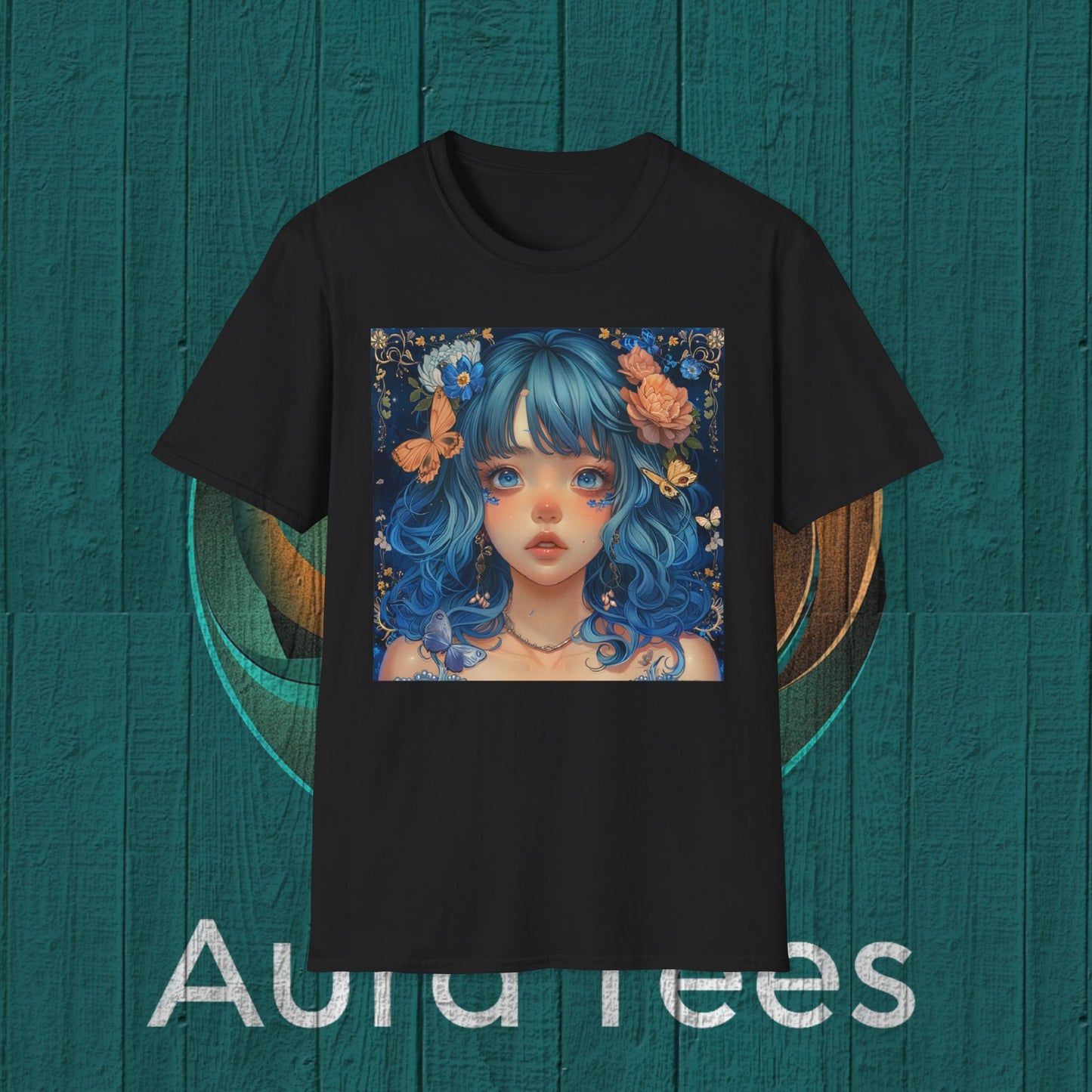 blue hair bishoujo beauty tee