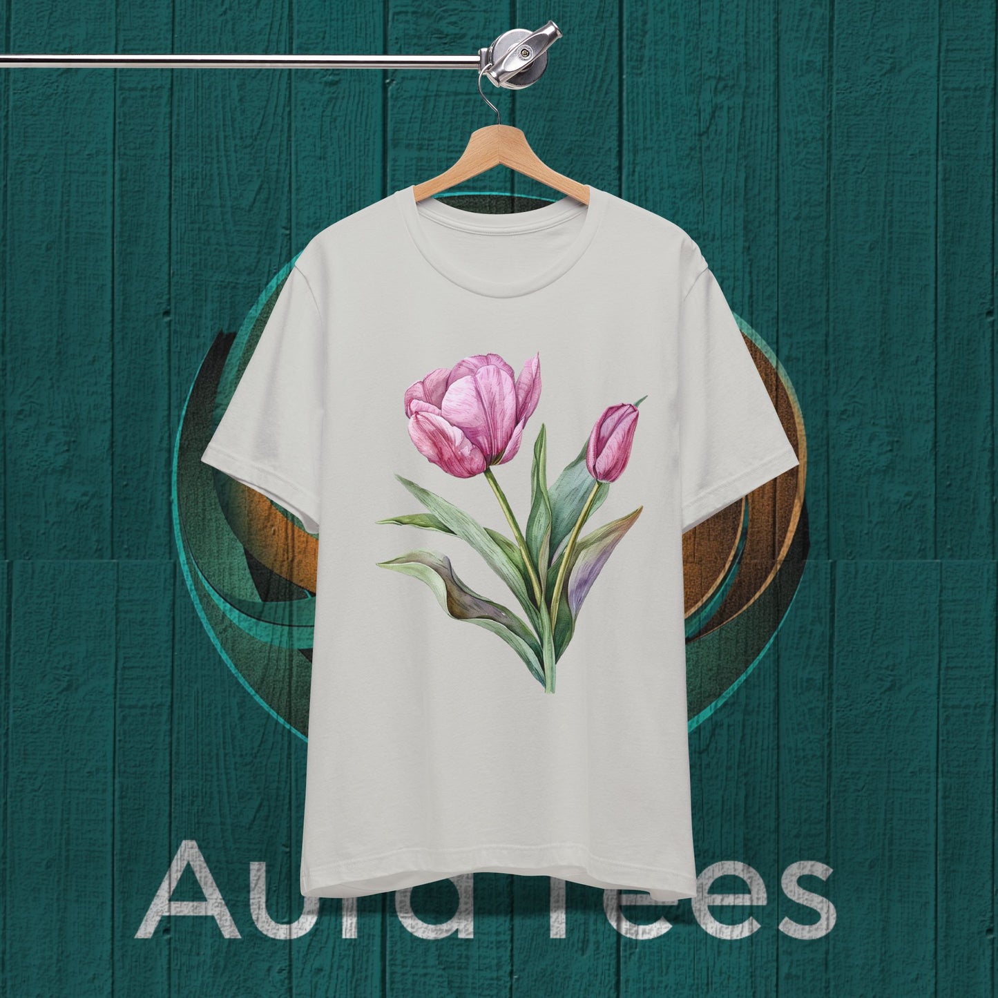 watercolor tulip tee