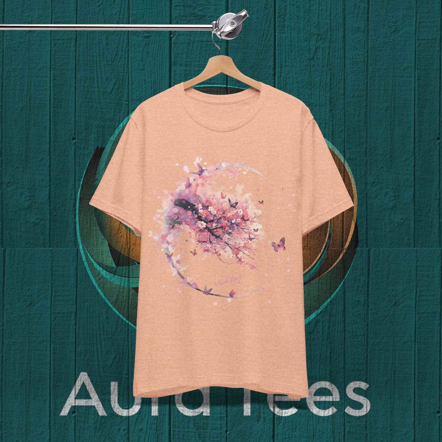 niji Pink blossoms and flight tee