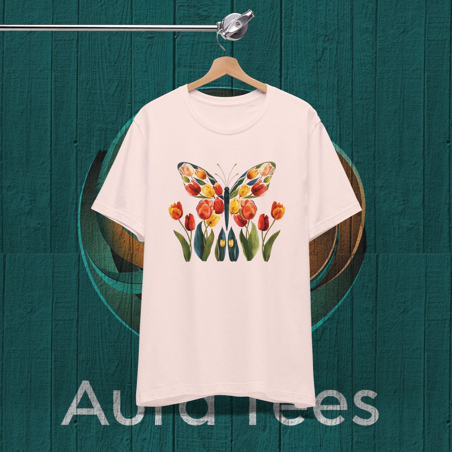 Butterfly tulips tee