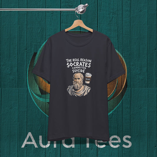 socrates decaf coffee tee