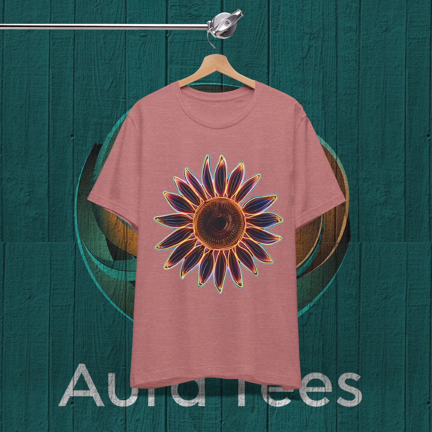 large neon sunflower tee