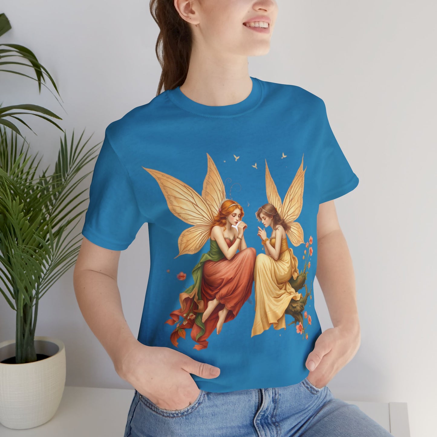 vintage mucha fairie tee