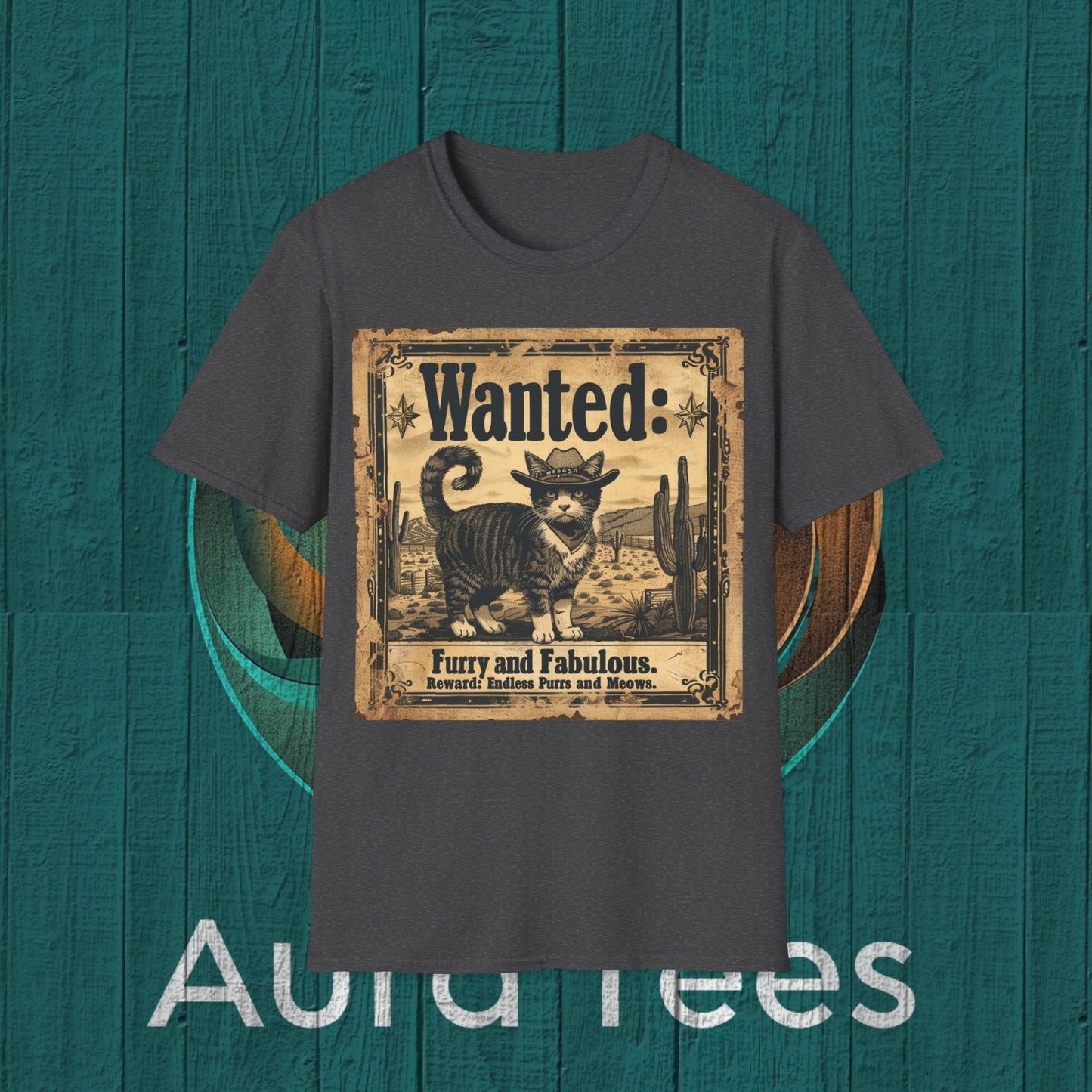 vintage kitty "wanted" poster tee