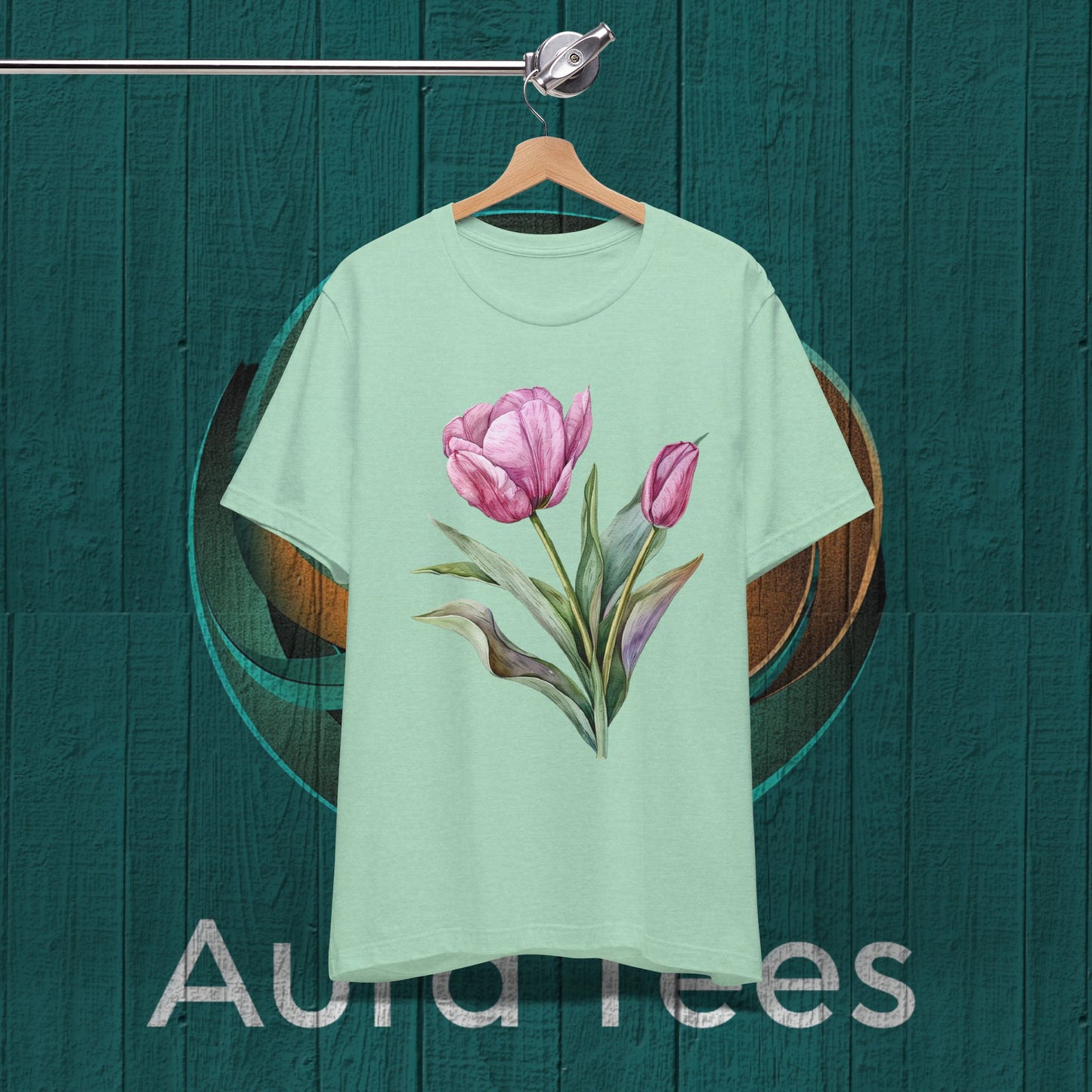 watercolor tulip tee