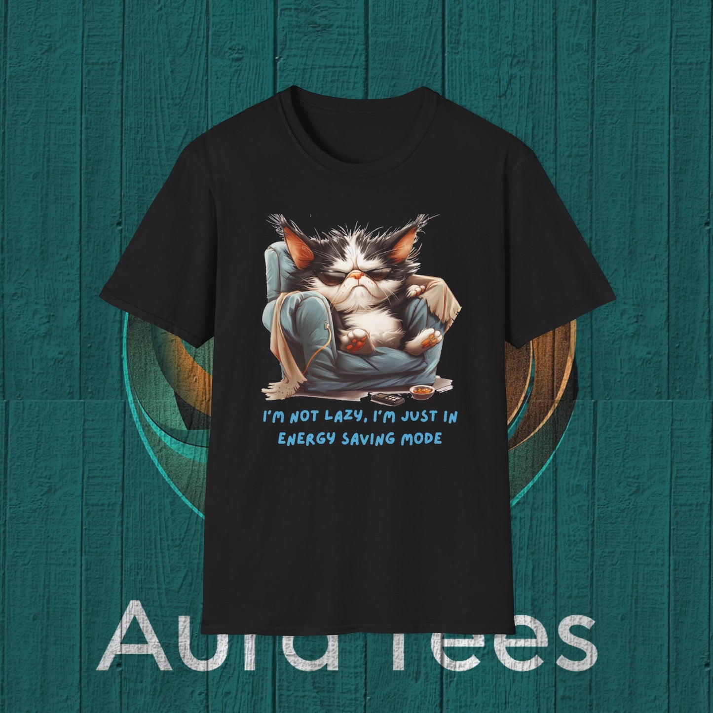 lazy cat tee