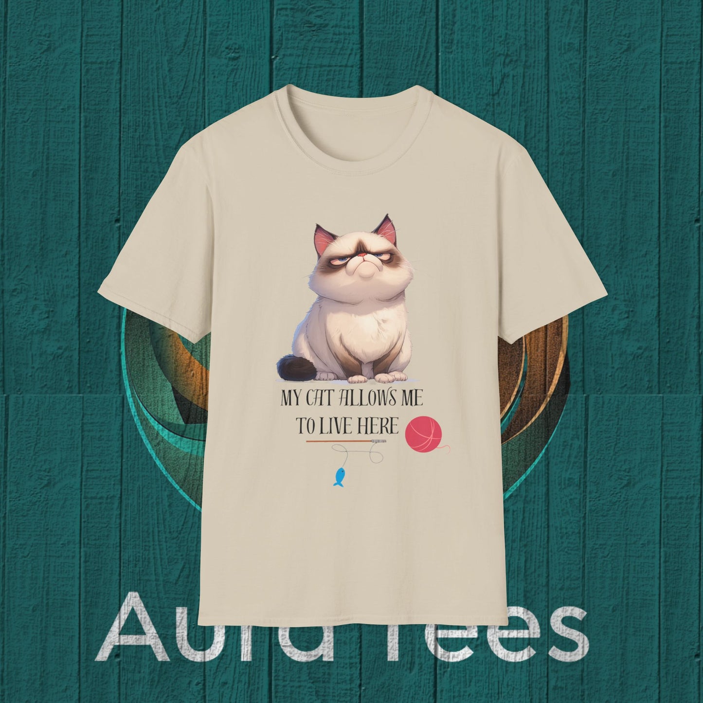 my cat allows me tee