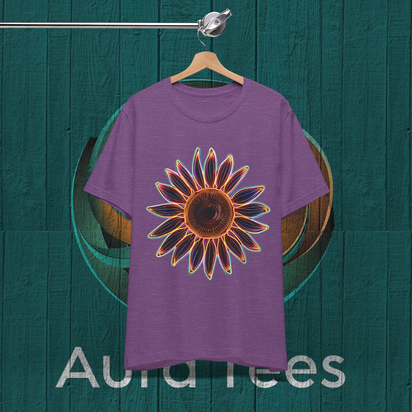 large neon sunflower tee